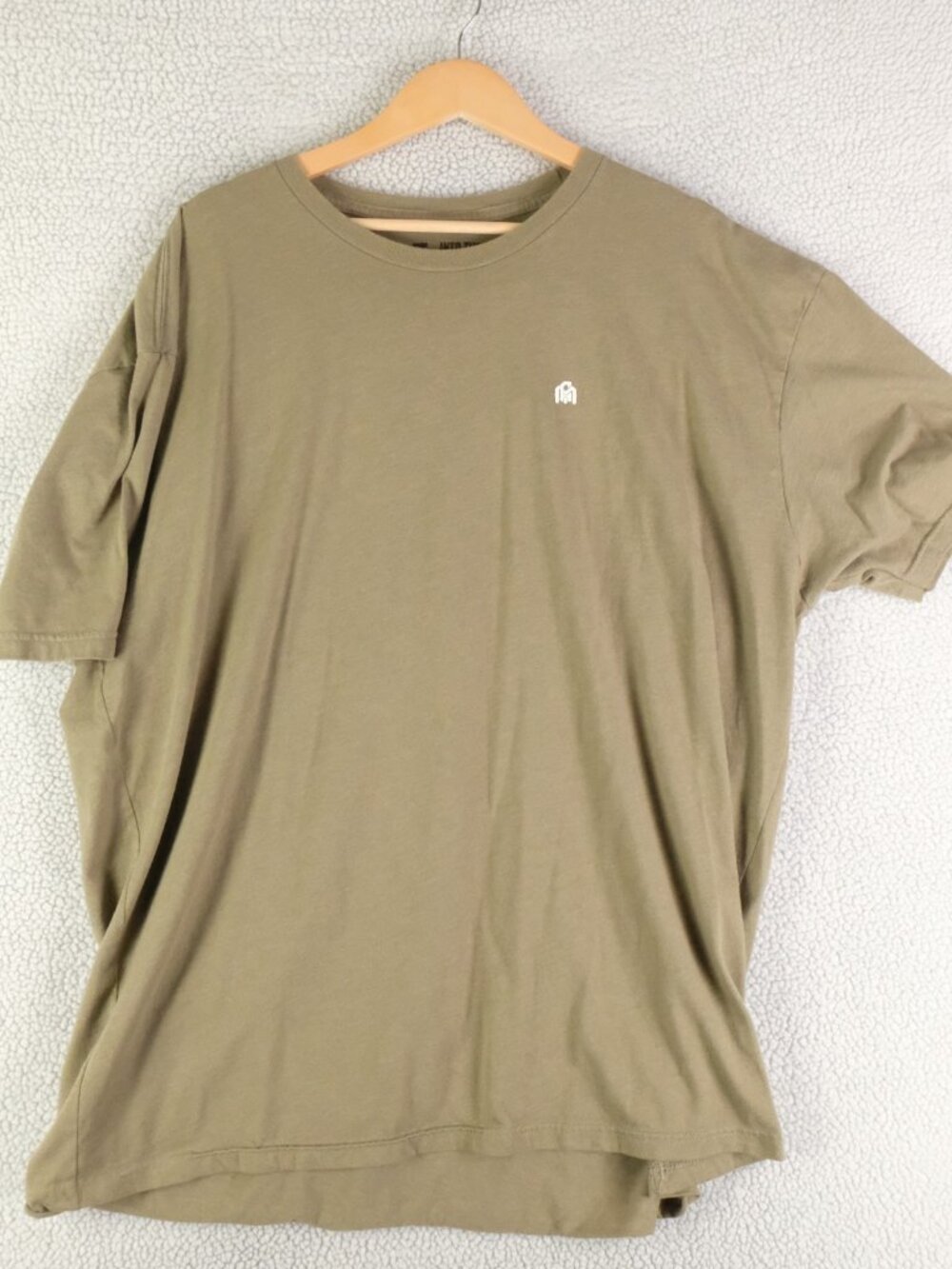 Into The Am T Shirt Mens 3XL XXXL Green Short Sleeve Stretchy Crew Cotton